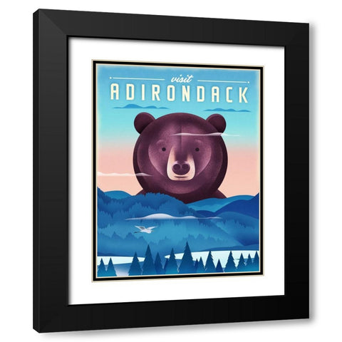 Adirondack Black Modern Wood Framed Art Print with Double Matting by Wickstrom, Martin
