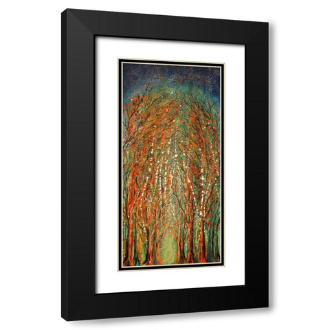 The Wildwood Forest Black Modern Wood Framed Art Print with Double Matting by Wickstrom, Martin