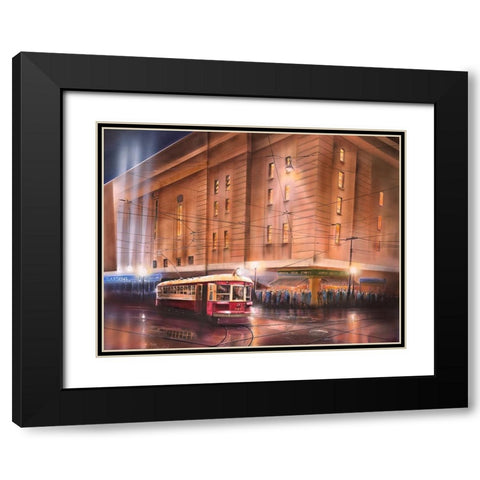 Mig and fish Black Modern Wood Framed Art Print with Double Matting by Murray Henderson Fine Art