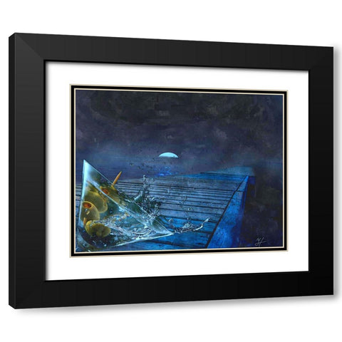Docktini Black Modern Wood Framed Art Print with Double Matting by Murray Henderson Fine Art