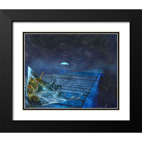 Docktini Black Modern Wood Framed Art Print with Double Matting by Murray Henderson Fine Art