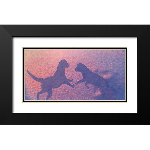 Lab Shadows Black Modern Wood Framed Art Print with Double Matting by Murray Henderson Fine Art