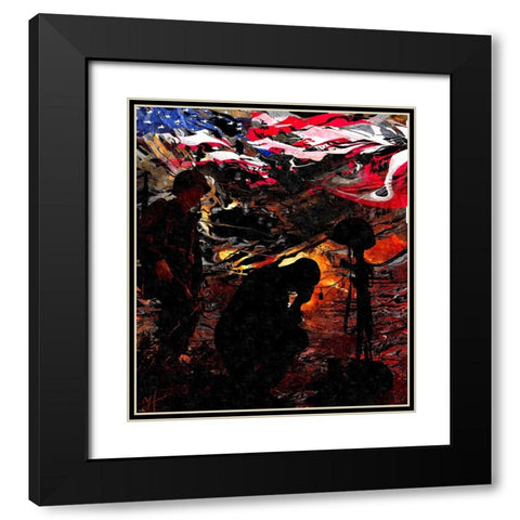 Never Forgotten Black Modern Wood Framed Art Print with Double Matting by Murray Henderson Fine Art