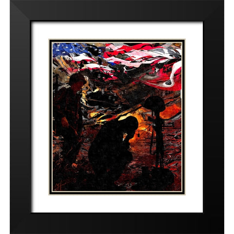 Never Forgotten Black Modern Wood Framed Art Print with Double Matting by Murray Henderson Fine Art