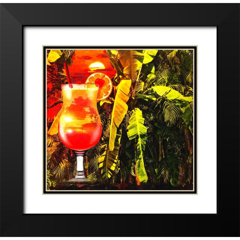 Tequila Sunrise Black Modern Wood Framed Art Print with Double Matting by Murray Henderson Fine Art
