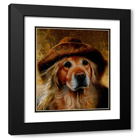 Gold Digger Black Modern Wood Framed Art Print with Double Matting by Murray Henderson Fine Art