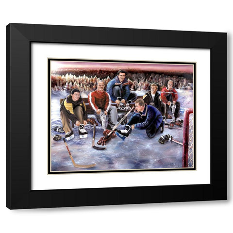 Greats Outdoors Black Modern Wood Framed Art Print with Double Matting by Murray Henderson Fine Art