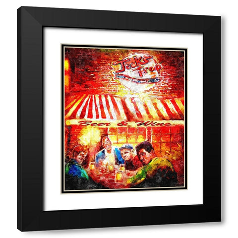 Jocks Trap Black Modern Wood Framed Art Print with Double Matting by Murray Henderson Fine Art