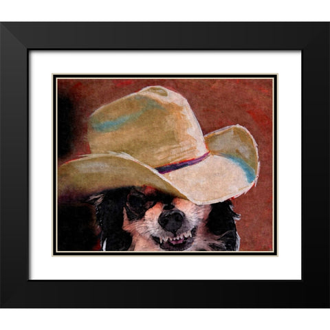 What Chawawa Lookin At Black Modern Wood Framed Art Print with Double Matting by Murray Henderson Fine Art