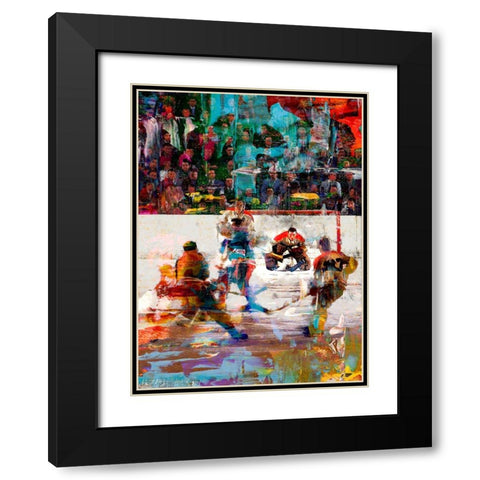 Jouque 2 Black Modern Wood Framed Art Print with Double Matting by Murray Henderson Fine Art