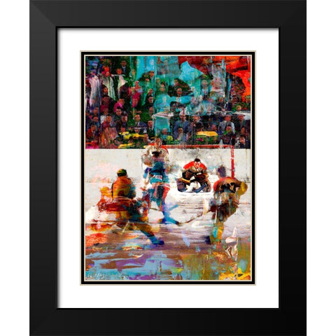 Jouque 2 Black Modern Wood Framed Art Print with Double Matting by Murray Henderson Fine Art