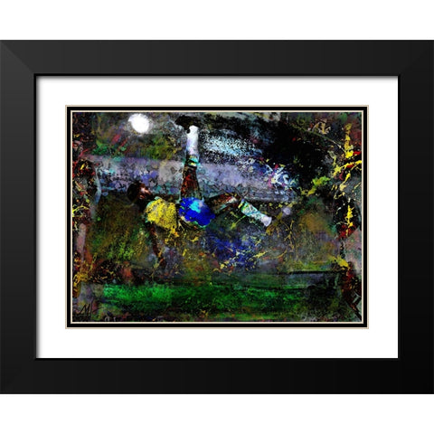 Pele Black Modern Wood Framed Art Print with Double Matting by Murray Henderson Fine Art