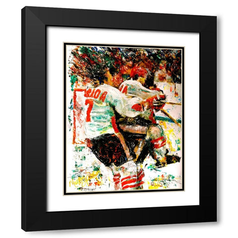 The Goal 72 1 Black Modern Wood Framed Art Print with Double Matting by Murray Henderson Fine Art