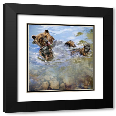Untitled_Artwork (3) Black Modern Wood Framed Art Print with Double Matting by Murray Henderson Fine Art