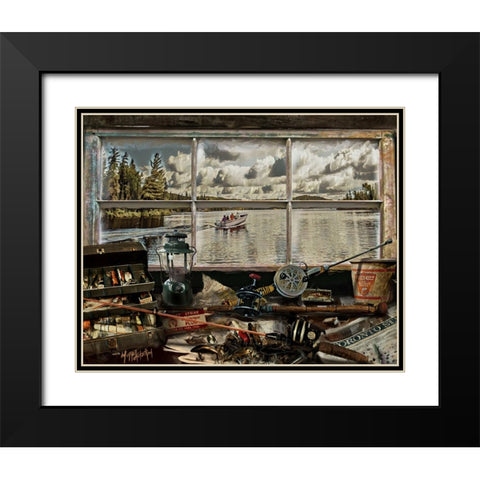 Untitled_Artwork Black Modern Wood Framed Art Print with Double Matting by Murray Henderson Fine Art