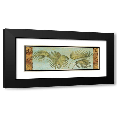 Palm Dance II Black Modern Wood Framed Art Print with Double Matting by Zaccheo, John