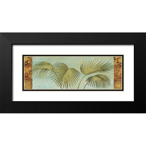 Palm Dance II Black Modern Wood Framed Art Print with Double Matting by Zaccheo, John