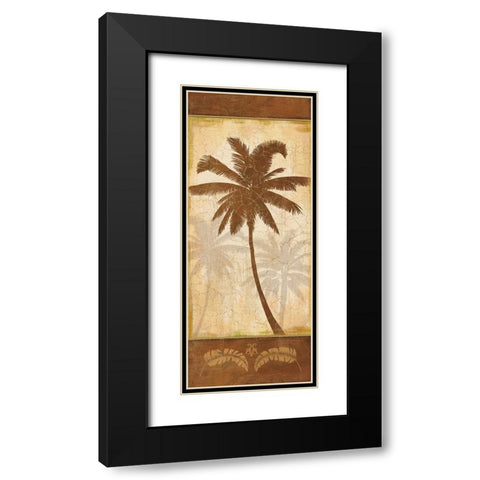 Elegant Palm I Black Modern Wood Framed Art Print with Double Matting by Zaccheo, John