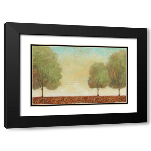 Beautiful Day I Black Modern Wood Framed Art Print with Double Matting by Zaccheo, John