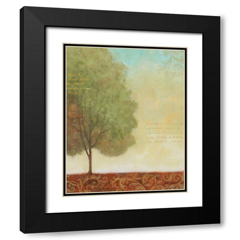 Beautiful Day II Black Modern Wood Framed Art Print with Double Matting by Zaccheo, John