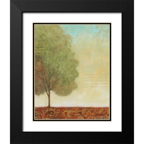 Beautiful Day II Black Modern Wood Framed Art Print with Double Matting by Zaccheo, John