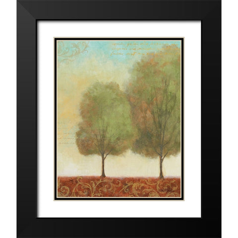 Beautiful Day III Black Modern Wood Framed Art Print with Double Matting by Zaccheo, John
