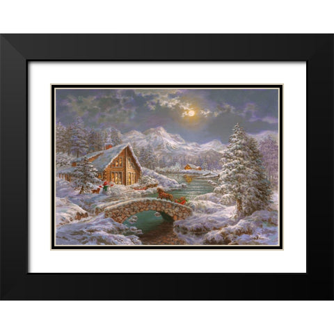 Natures Magical Season Black Modern Wood Framed Art Print with Double Matting by Boehme, Nicky