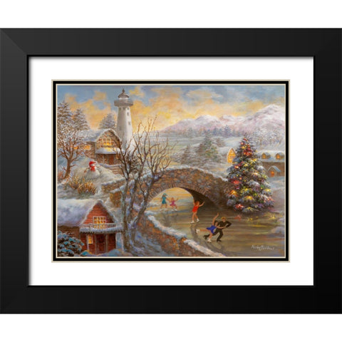 The Joyous Season Black Modern Wood Framed Art Print with Double Matting by Boehme, Nicky