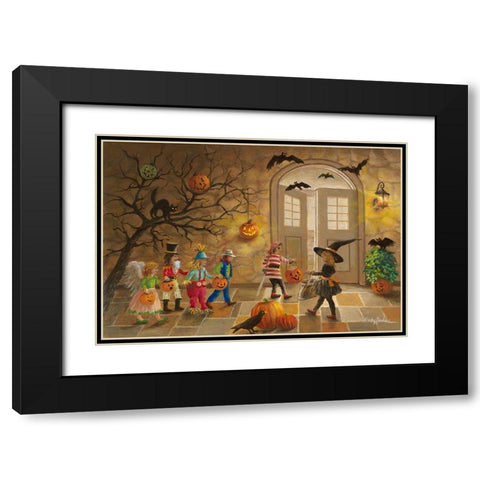 Halloween Fun Black Modern Wood Framed Art Print with Double Matting by Boehme, Nicky