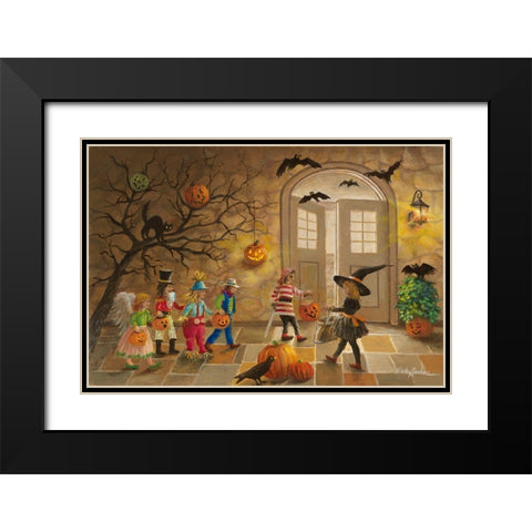 Halloween Fun Black Modern Wood Framed Art Print with Double Matting by Boehme, Nicky