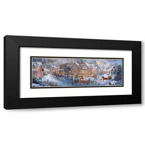 Getting Ready for Christmas Black Modern Wood Framed Art Print with Double Matting by Boehme, Nicky