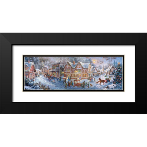 Getting Ready for Christmas Black Modern Wood Framed Art Print with Double Matting by Boehme, Nicky