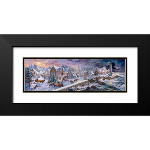 Holiday at Seaside Black Modern Wood Framed Art Print with Double Matting by Boehme, Nicky