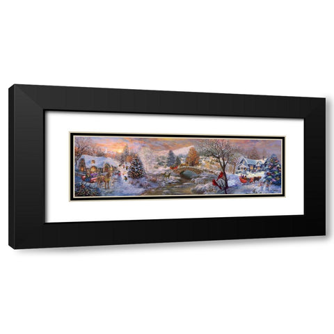 To Grandmaâ€™s House We Go Black Modern Wood Framed Art Print with Double Matting by Boehme, Nicky