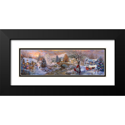 To Grandmaâ€™s House We Go Black Modern Wood Framed Art Print with Double Matting by Boehme, Nicky