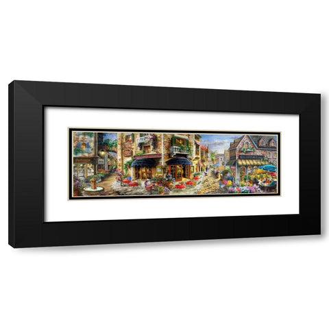 Late Afternoon in Italy Black Modern Wood Framed Art Print with Double Matting by Boehme, Nicky