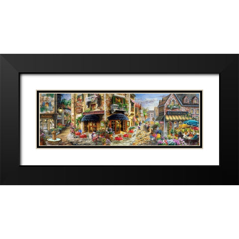 Late Afternoon in Italy Black Modern Wood Framed Art Print with Double Matting by Boehme, Nicky