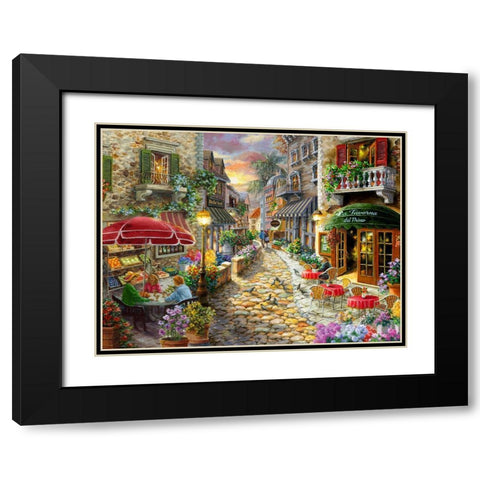Early Evening in Avola Black Modern Wood Framed Art Print with Double Matting by Boehme, Nicky