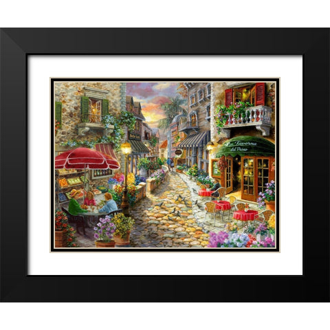 Early Evening in Avola Black Modern Wood Framed Art Print with Double Matting by Boehme, Nicky