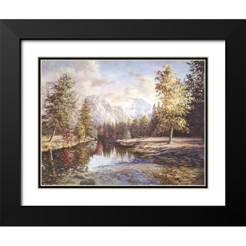 High Sierras Black Modern Wood Framed Art Print with Double Matting by Boehme, Nicky