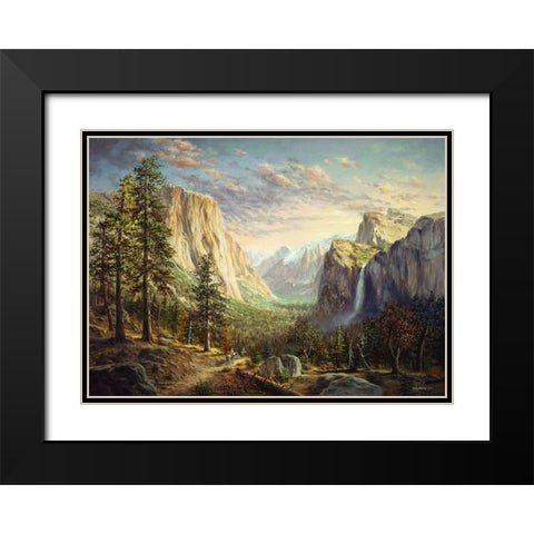 Riding The Range Black Modern Wood Framed Art Print with Double Matting by Boehme, Nicky