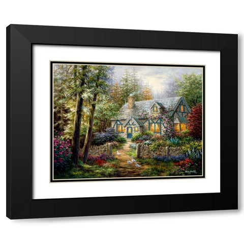 A Country Gem Black Modern Wood Framed Art Print with Double Matting by Boehme, Nicky