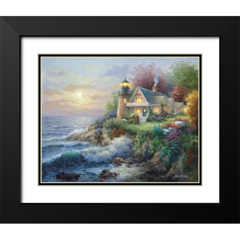 Guardian Of The Sea Black Modern Wood Framed Art Print with Double Matting by Boehme, Nicky