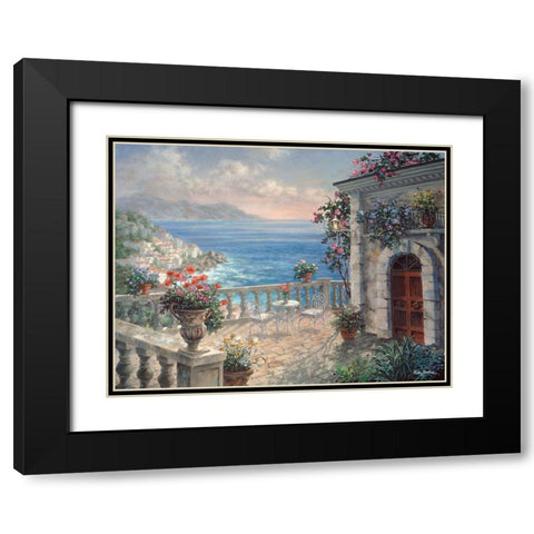 Mediterranean Elegance Black Modern Wood Framed Art Print with Double Matting by Boehme, Nicky