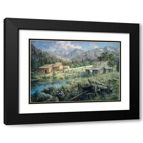 Country Black Modern Wood Framed Art Print with Double Matting by Boehme, Nicky
