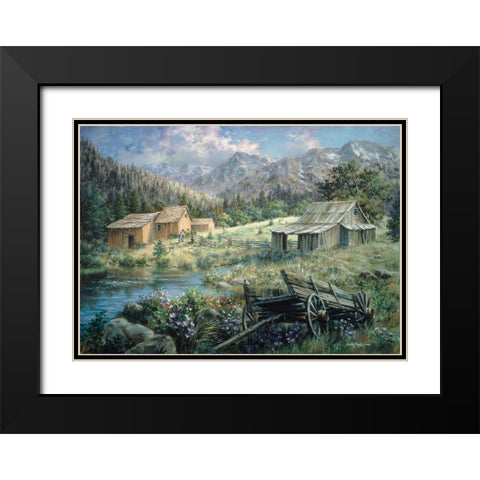 Country Black Modern Wood Framed Art Print with Double Matting by Boehme, Nicky