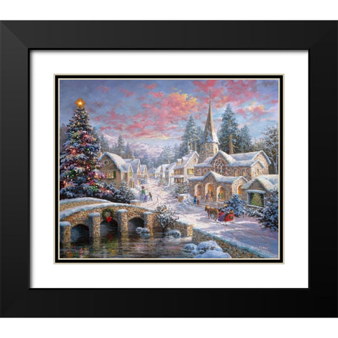 Heaven On Earth Black Modern Wood Framed Art Print with Double Matting by Boehme, Nicky