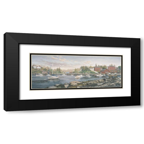 Cozy Cove Black Modern Wood Framed Art Print with Double Matting by Boehme, Nicky