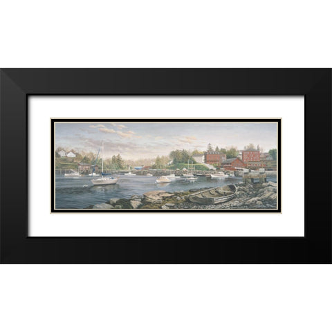 Cozy Cove Black Modern Wood Framed Art Print with Double Matting by Boehme, Nicky