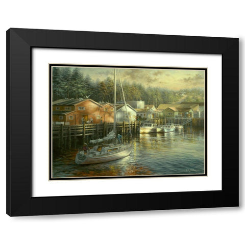 Skillful Seafarer Black Modern Wood Framed Art Print with Double Matting by Boehme, Nicky
